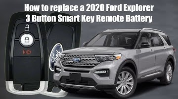 How to replace a 2020 Ford Explorer 3 Button Smart Key Remote Battery