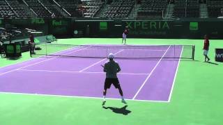 Mardy Fish and James Blake at Sony Ericsson Open 2012