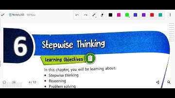 Computer Class 4 Chapter6 (Stepwise Thinking)