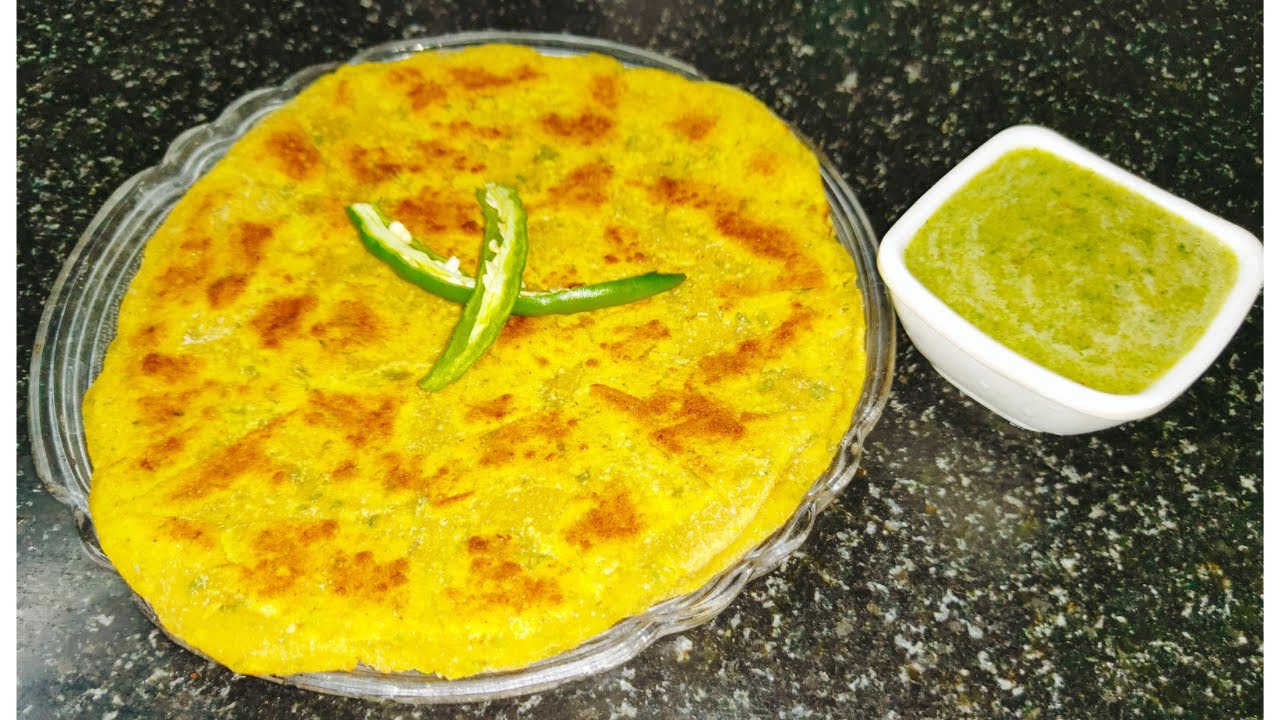 BESAN KA PARATHA || PYAZ OR HARI MIRCH WALA BESAN KA CHATPATA PARATHA ...