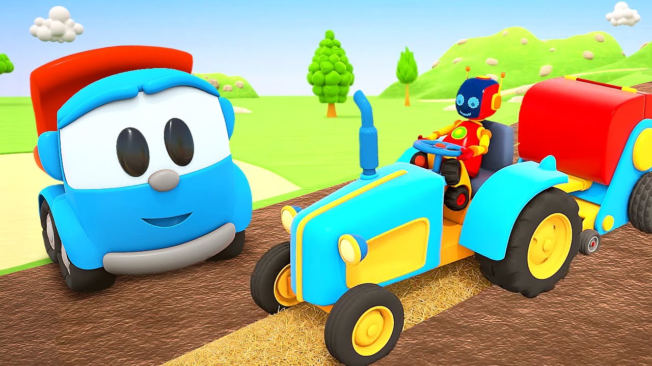 Car cartoons for kids & Cars and trucks. Street vehicles & Full