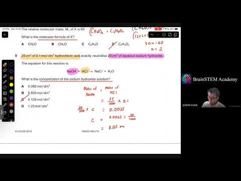 Cambridge IGCSE Chemistry 0620 Past Paper Discussion Series by