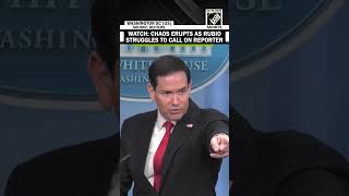 US State Secy Marco Rubio jokes “this is chaos” while struggling to pick reporter at WH briefing