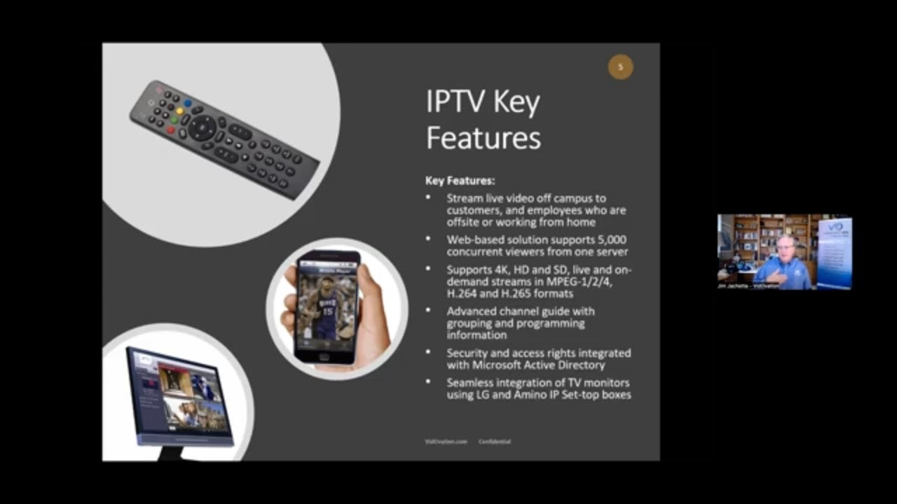 IPTV Television Distribution and Digital Signage for Broadcast Media and Sports Training Recording