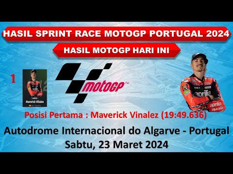 Hasil SPRINT RACE MotoGP Portugal 2024 │ HASIL MotoGP Hari Ini │ Posisi Pertama Maverick Vinalez │