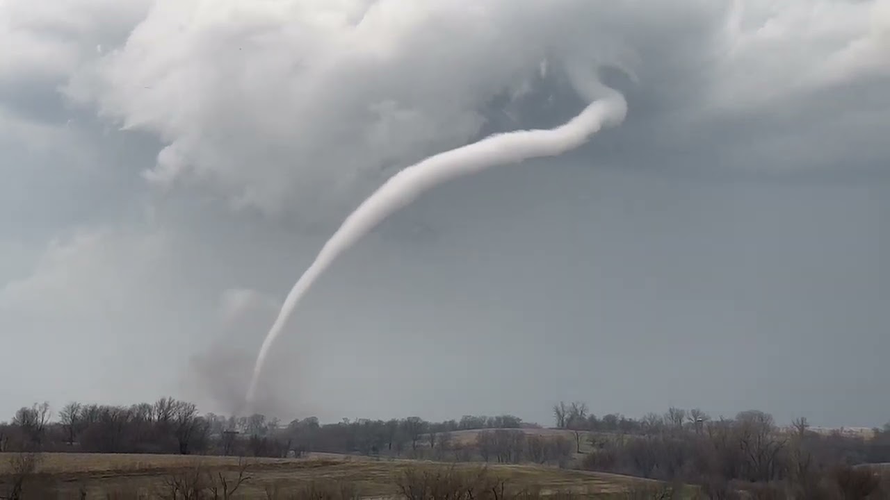 Rope-Like Possible Tornado Rips Through Central Iowa