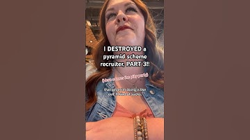 DESTROYING a pyramid scheme recruiter, PART 3!! #pyramidscheme #amway #mlm #scammer #scams #payback