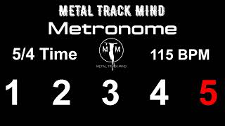 Metronome 5/4 Time 115 BPM visual numbers