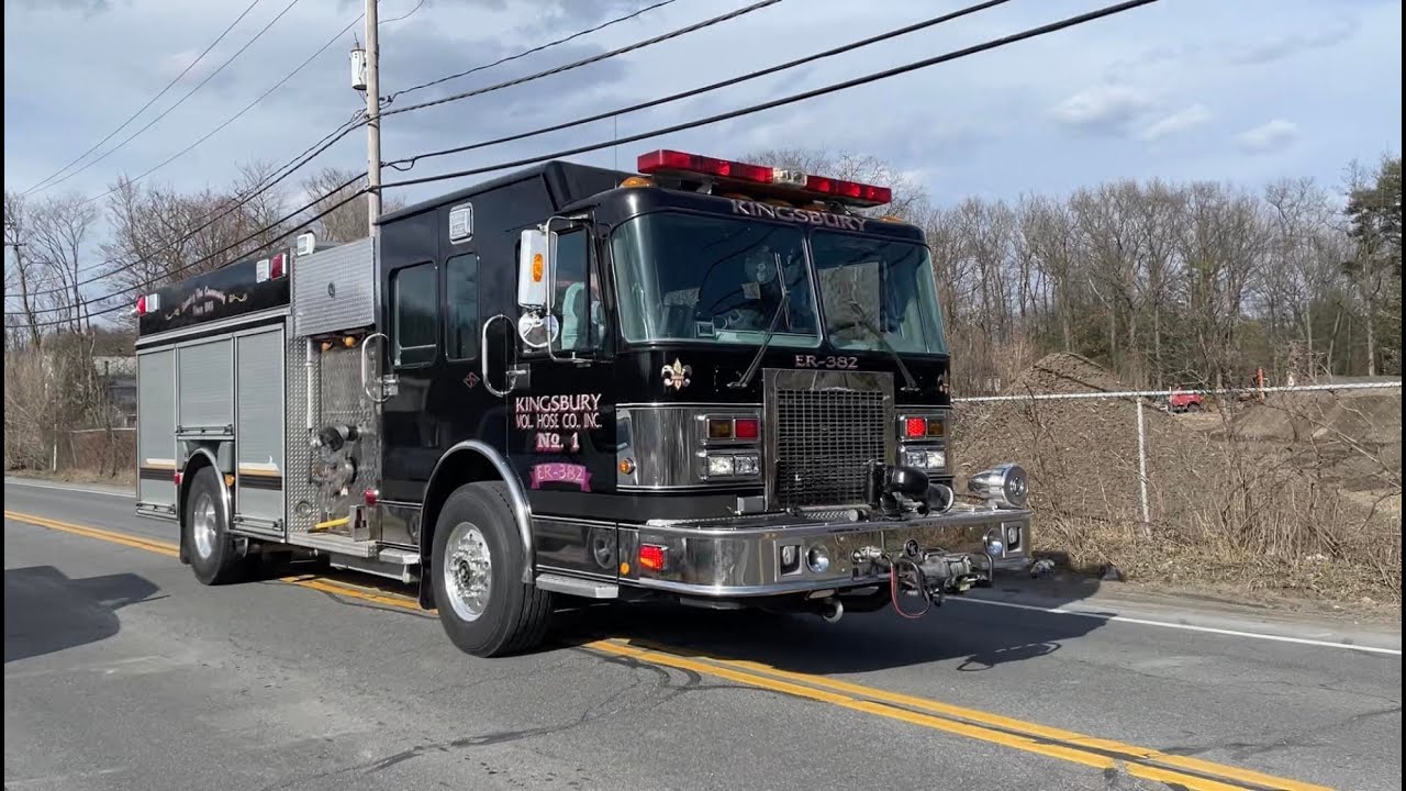 Kingsbury Fire Engine Rescue 382 Responding - YouTube