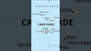 #Cabo Verde Country Map#