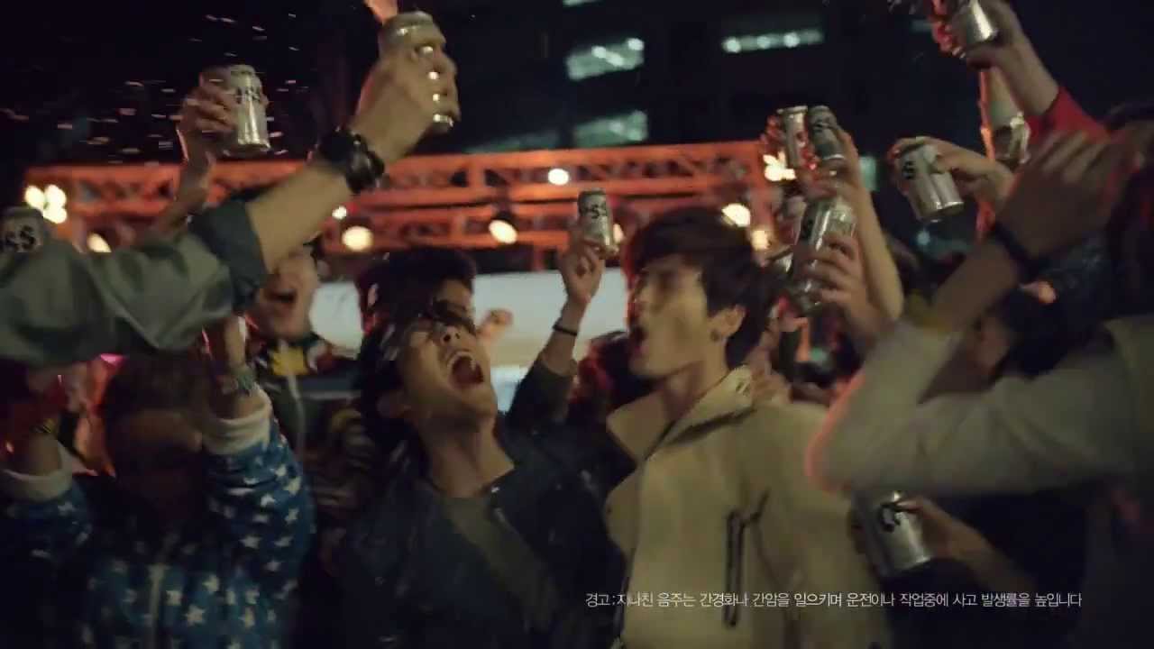[Korean TVC]  Kim Woo Bin & Lee Jong Suk - Cass Beer CF