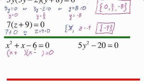 Solve Polynomial Equation by Factoring