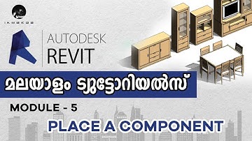 24. Place A Component | Revit Architecture Malayalam Tutorials | Section Box