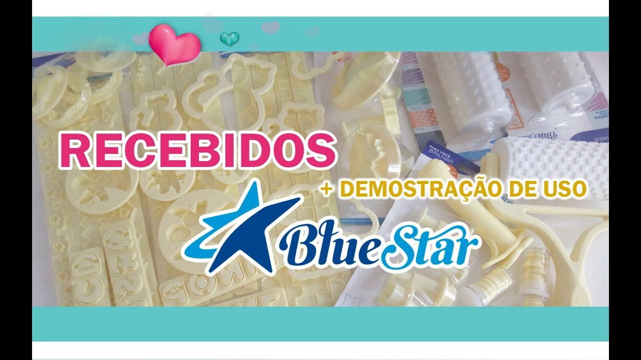 RECEBIDOS BlueStar  Rolinhos, Letras 2cm, ejetor, gatinhos, nuvens