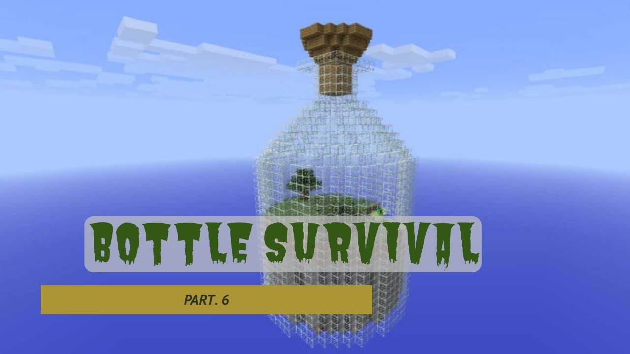 Surviving a Zombie Apocalypse in MinecraftHouse in a Bottle Challenge
