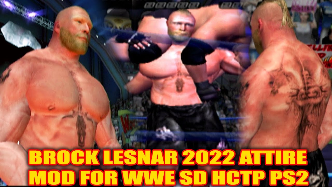 Brock Lesnar 2022 Attire Mod WWE SD HCTP PS2