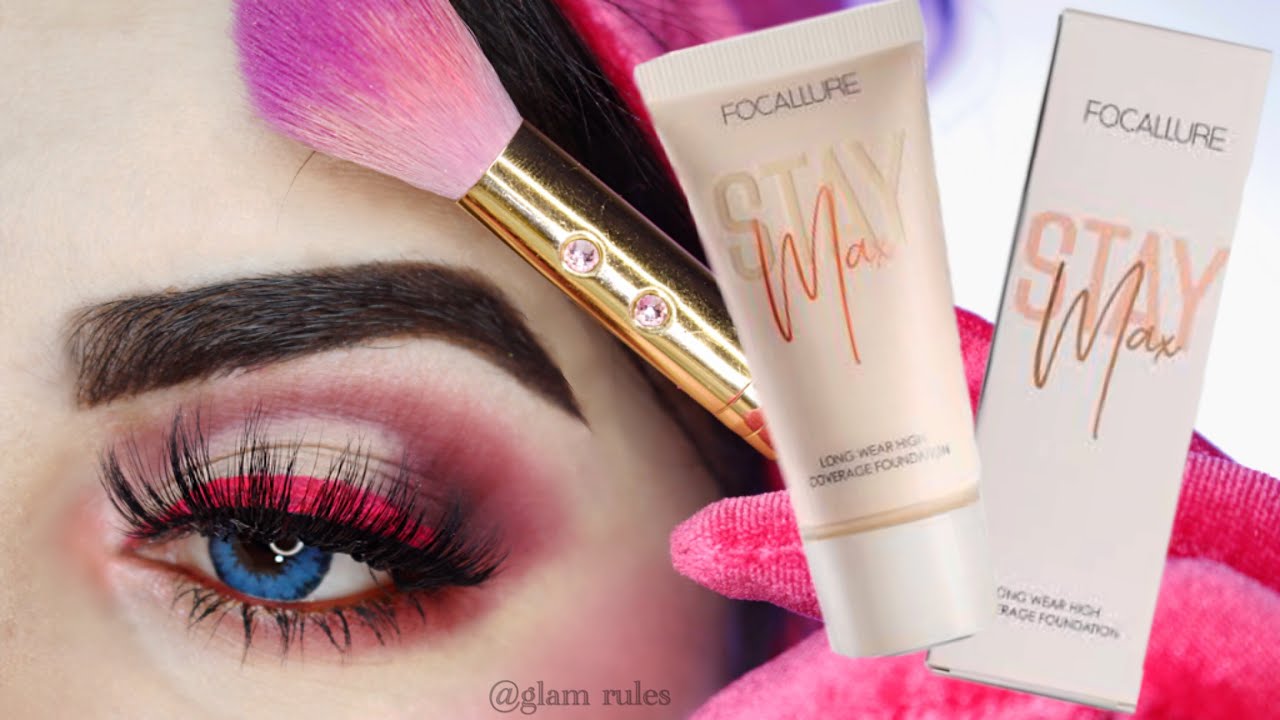 24 hours full coverage foundation )( focallure staymax foundation review + wear test 