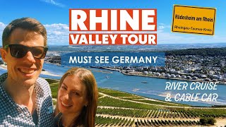 Ring Tour Rüdesheim am Rhein in 4K | Cable Car, Rhine Valley & River Cruise | Germany