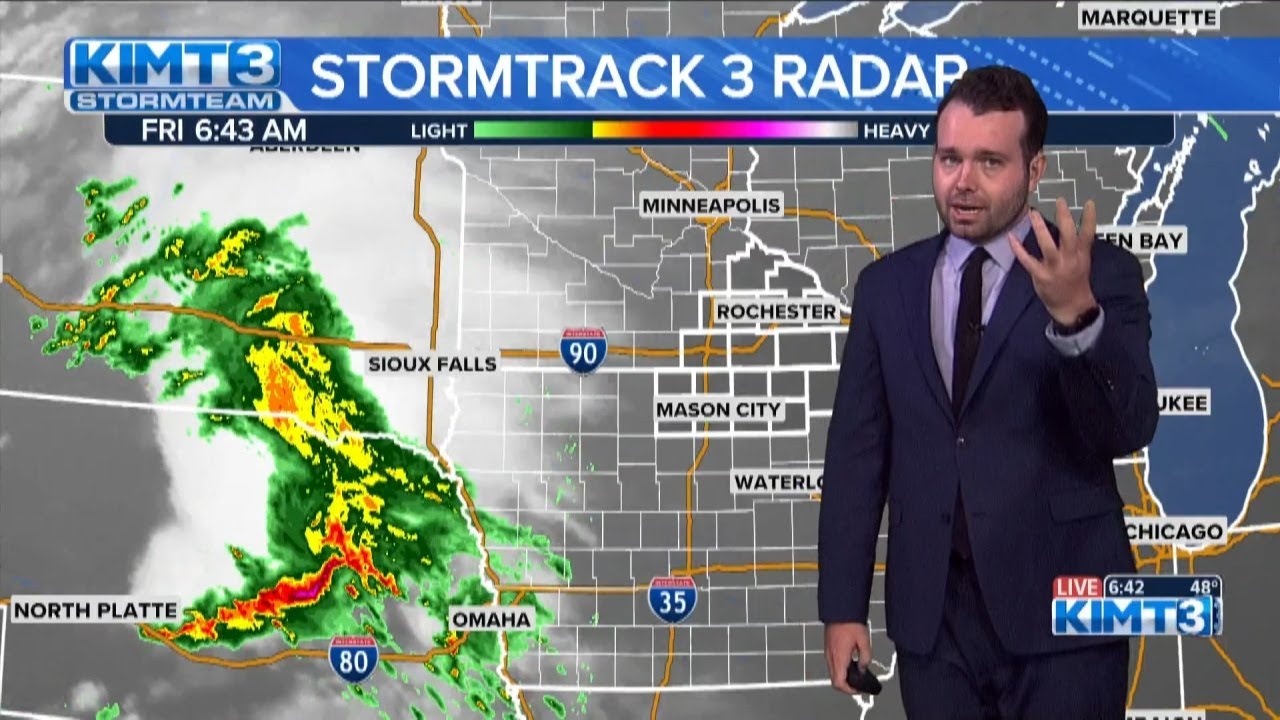 Tracking incoming rain Friday afternoon and evening 7/7 - YouTube