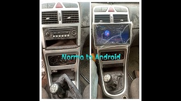 Peugeot 307 Install Android 9 inches multimedia universal