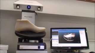 Rexcan CS plus in Use Complete Workflow of measuring a shoe