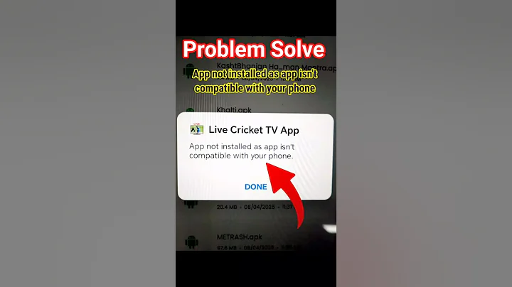 App not installed as app isn't compatible with your phone|app install problem|app install nhi ho rha