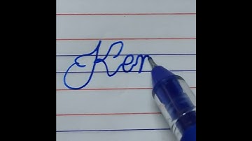 Kenvi beautiful name write in cursive writing | cursive writing | handwriting | english writing
