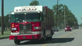 Savannah Fire Department BRAND NEW Engine 7 Rescue 2 and Battalion Chief Responding 10/15/25