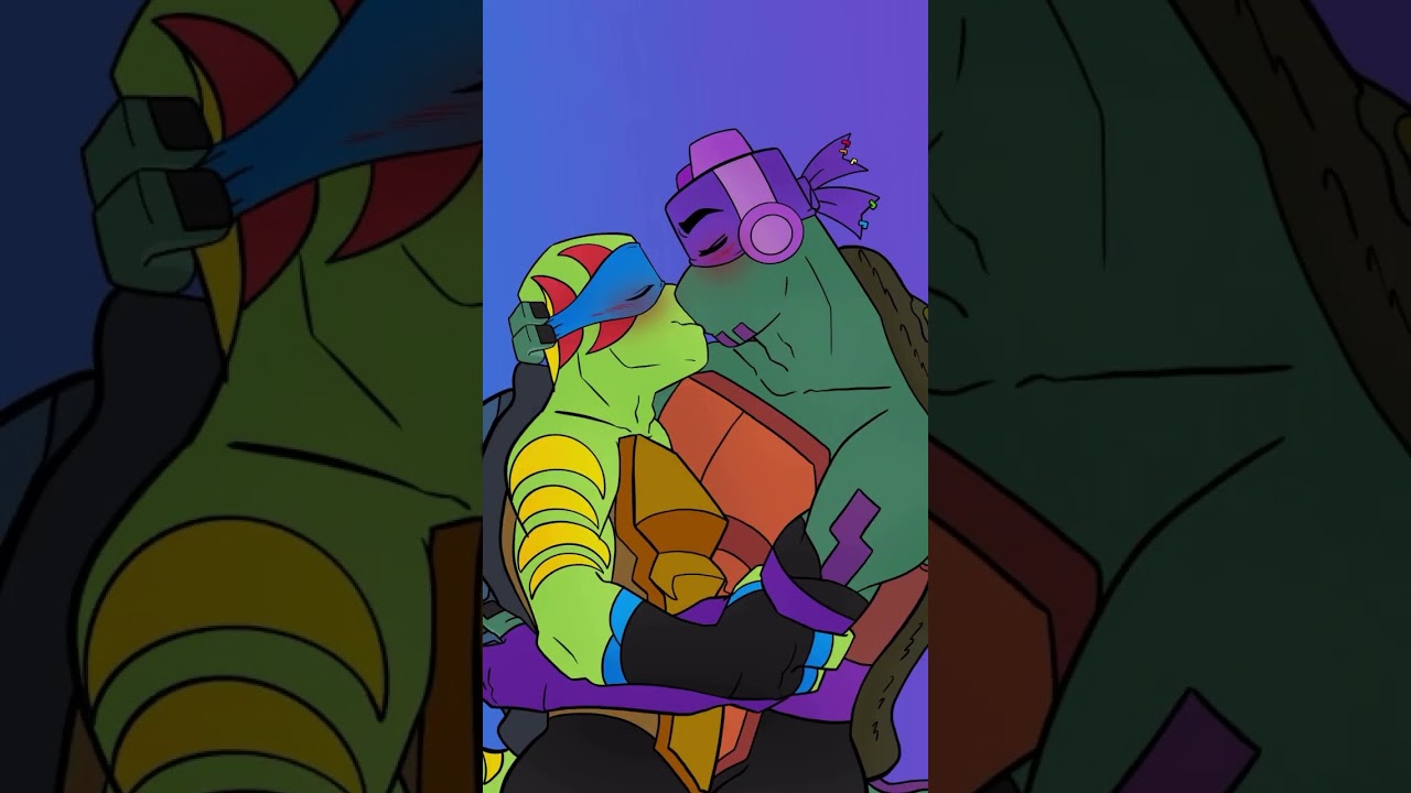 💙+💜=⚛️! #tmnt #rottmntdonnie #rottmnt #riseofthetmnt #tcest #rottmntleo #art #fanart