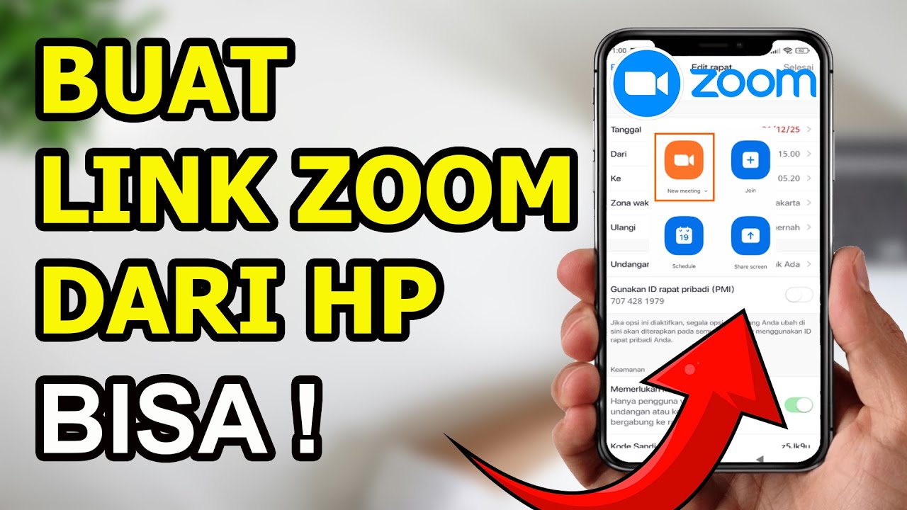 Cara Membuat Link Zoom Meeting di HP (Terbaru & Berhasil)