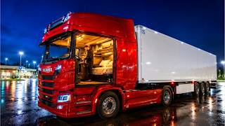 How European Truck Drivers Sleep & Live in a Cab for Months