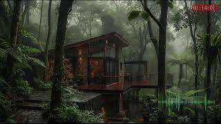 Deep Sleep Therapy Rain Loop with Gentle Thunder