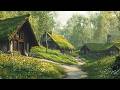 A Quiet Spring Morning in a Medieval Cottage Village | Medieval Music for Calm &amp; Focus