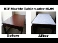DIY Marble Table under $5.00 DIY Marble Table under $5.00