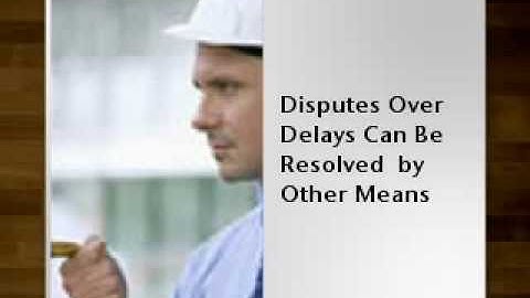 Construction Delay Analysis