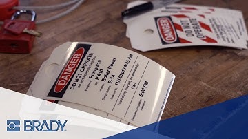 Brady LINK360 Lockout tag printing
