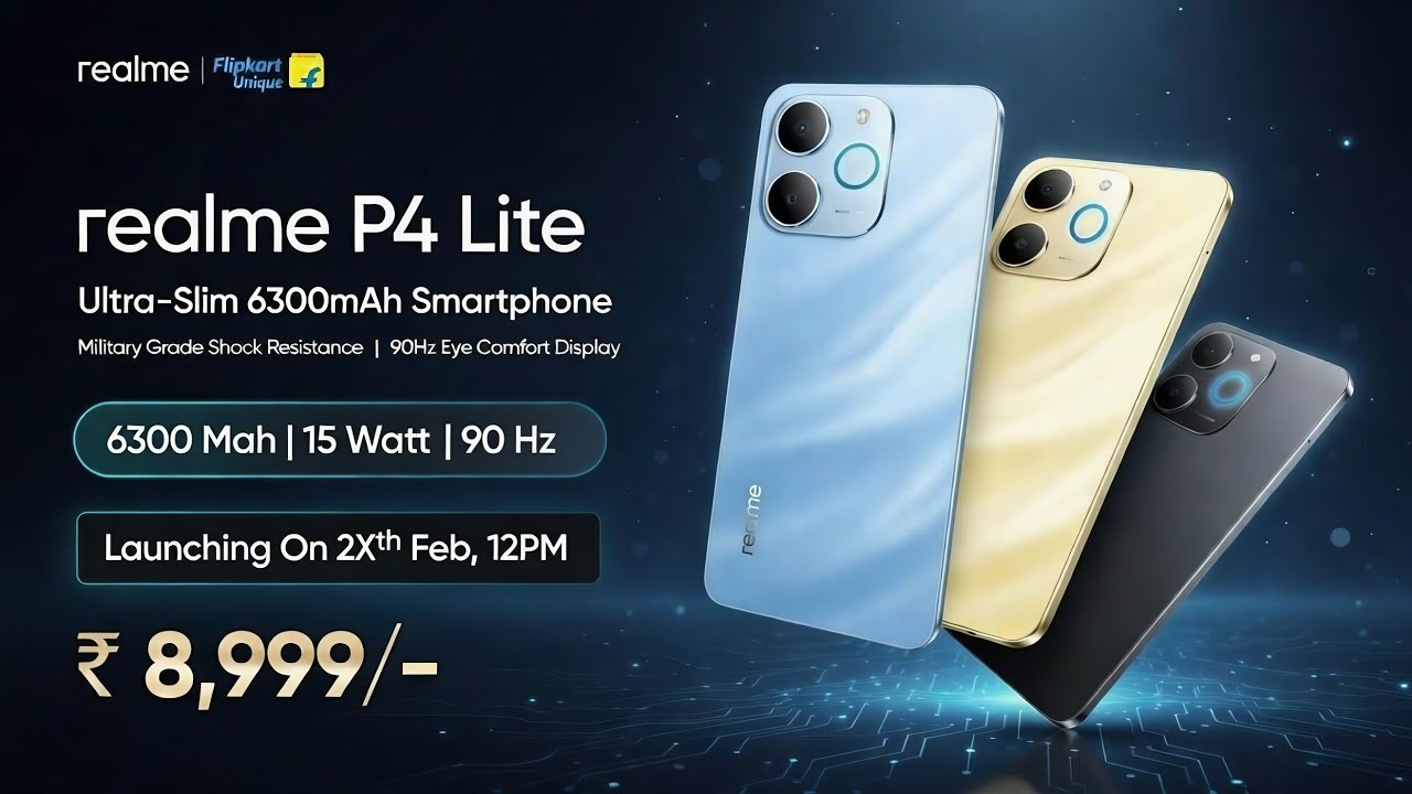 realme P4 Lite Launch Date In India | realme P4 Lite India Price, Processor, Camera, Display,Battery