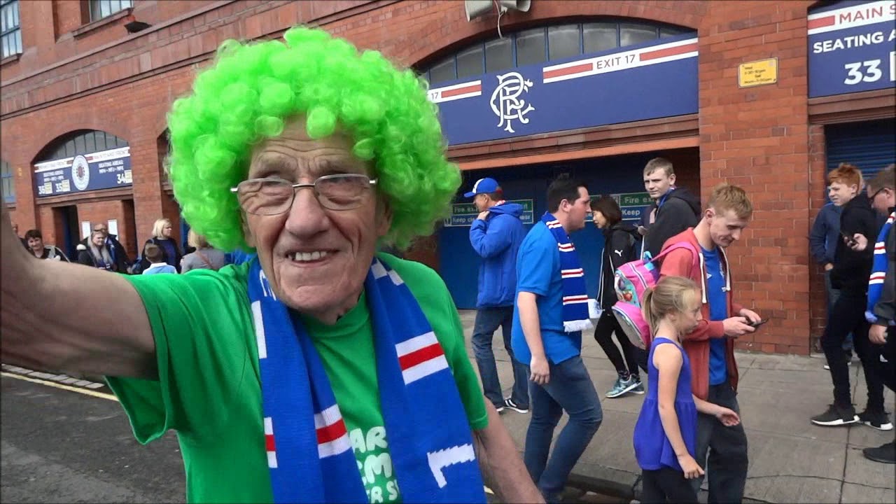 John Burkhill  at Ibrox Stadium Fundraising for Macmillan Cancer Support