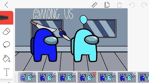 How To Make Among us Animation On Flipaclip (Finger Animation Process)