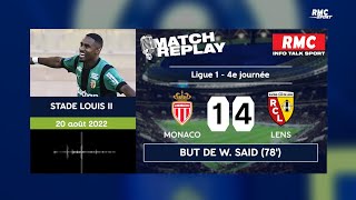 Monaco 1-4 Lens : Le goal replay de la démonstration sang et or en principauté