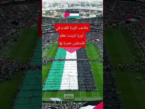 حتى ملاعب كورة القدم في أوربا تزينت بعلم فلسطين نصرة لها ولأهل غزة غزة