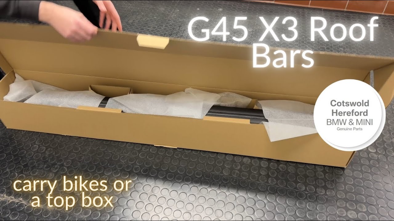 Genuine BMW X3 G45 Roof Bars 82705A69956 Unboxing