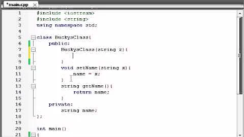 Buckys C++ Programming Tutorials - 14 - Constructors