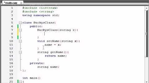 Buckys C++ Programming Tutorials - 14 - Constructors