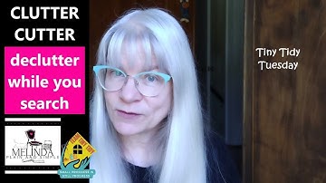TINY TIDY: DECLUTTER WHILE YOU SEARCH/collab with @TheHelpfulHome/#tinytidytuesday#poem #simplify