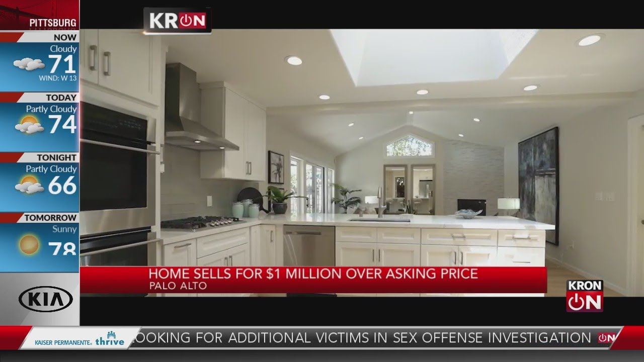 Palo Alto home sells for 1 million over asking price YouTube