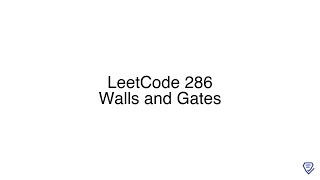 LeetCode 286: Walls and Gates