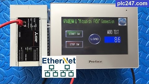 HMI Proface & PLC Mitsubishi FX5U Connection