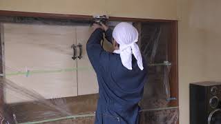 プチリフォーム 押入れのドア 吊り戸