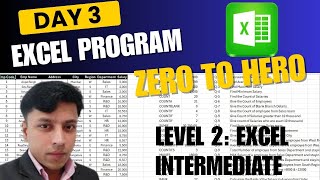 Excel Day 3 | ALL Functions Explained with Real Data 🔥 SUM to MODE | Basic to Advanced Excel #excelr